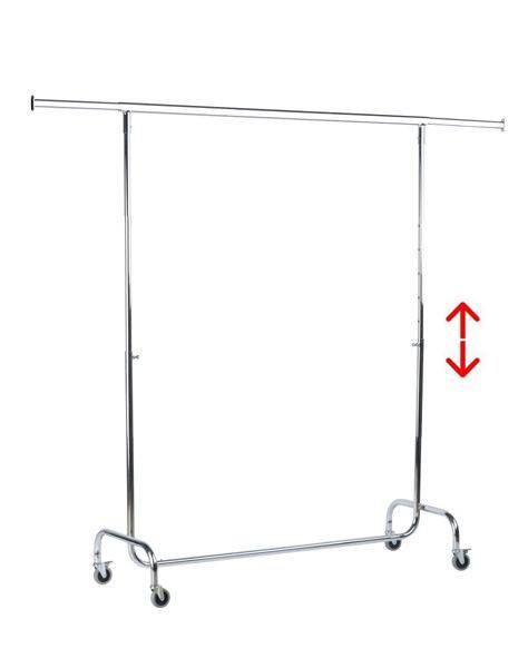 Kledingrek B149 x H133-206 cm Chroom