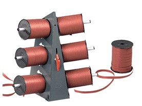 Lintrolhouders voor krullint, raphia of satijnlinten.